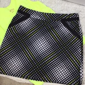 EP Pro b/w check pattern golf skort 8